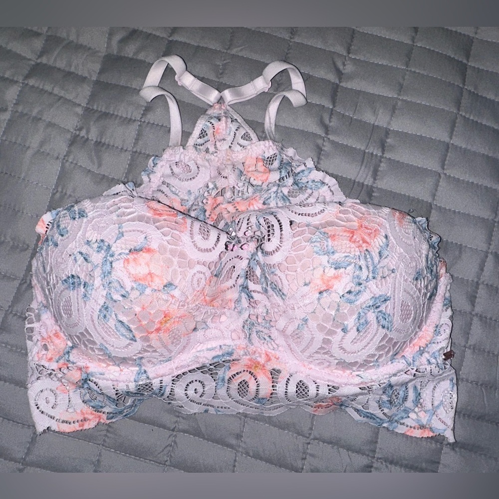 Victoria’s Secret PINK Lace Bralette with Floral Design